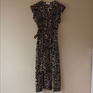 sienna sky leopard print dress